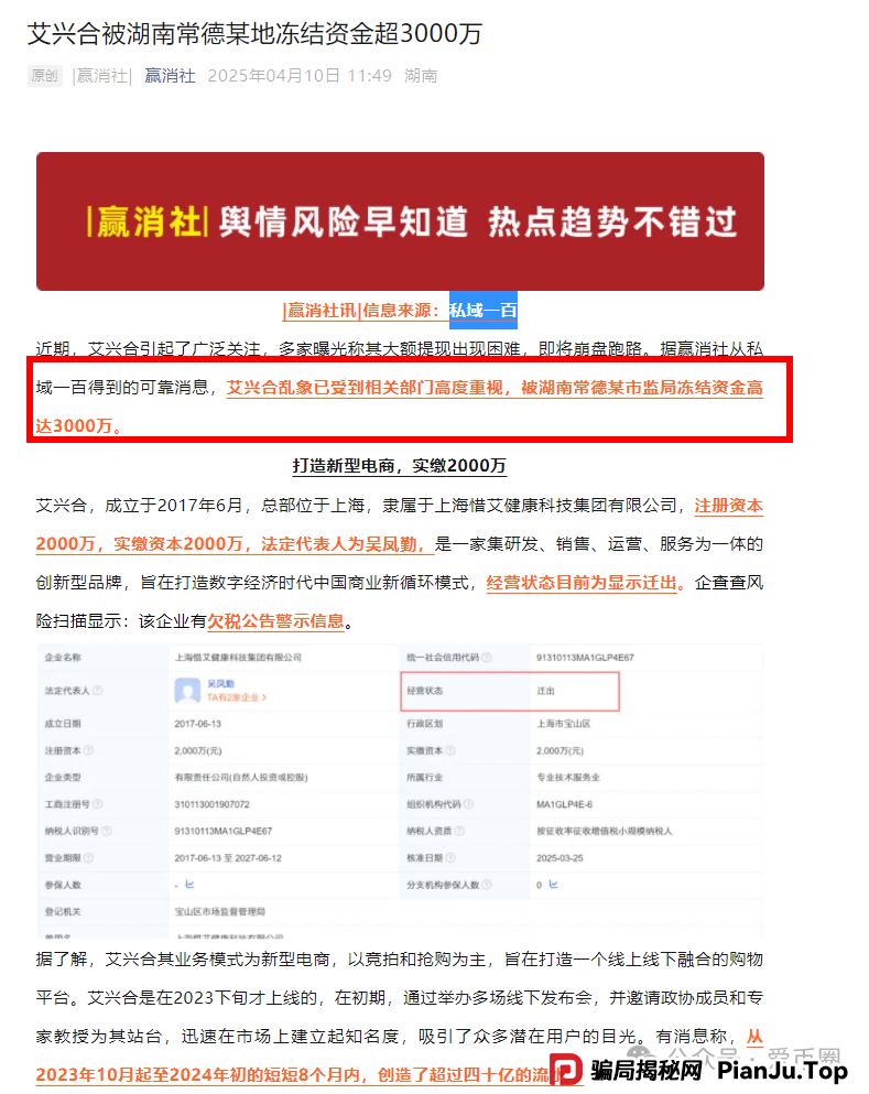艾兴合最新情况:还能投吗?还敢投吗?还有人投吗?什么状况?(1) 艾兴合最新情况:还能投吗?还敢投吗?还有人投吗?什么状况?(1)