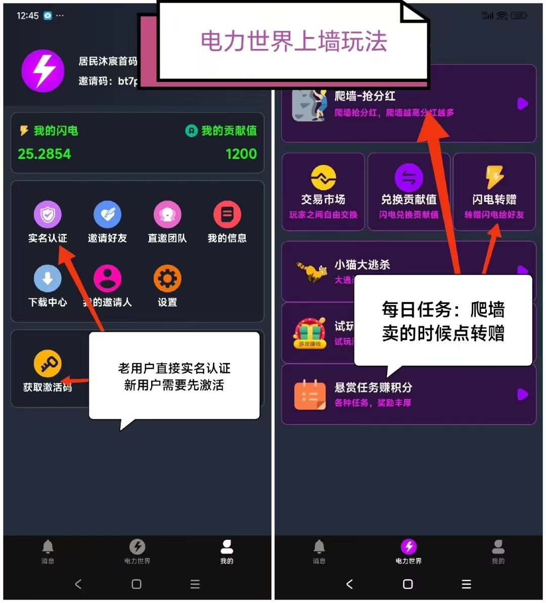 电力世界！爬墙二级收益！无广告！纯零撸！零撸每日爬墙！持久生米！年度黑马！(3)