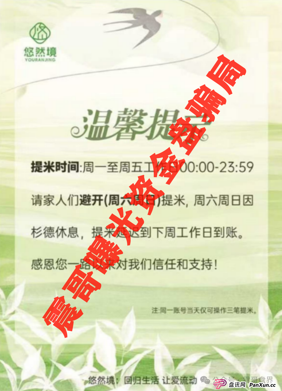 【悠然境暴雷预警】震哥曝提现异常！盘子要翻车？(3)