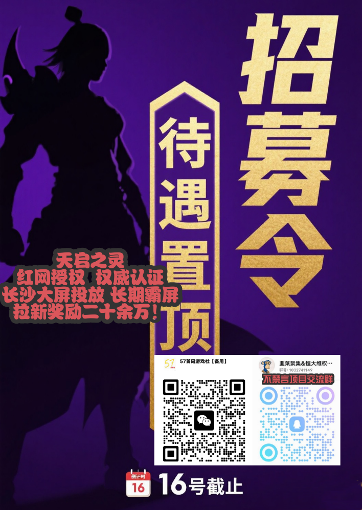 天启之灵 全网招募！可零撸可投资！国企靠背！