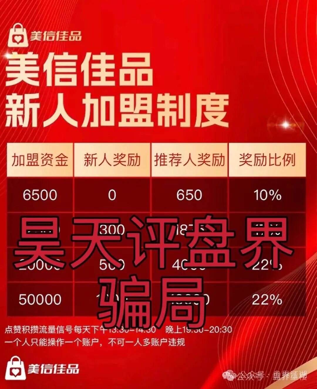 美信佳品冒充电商的跟单分红类资金盘骗局，现在开始大量收割会员了。操盘手