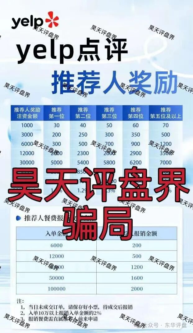 yelp点评又一个以“点评增流”为噱头的跟单类资金盘骗局，柬埔寨诈骗团伙搞
