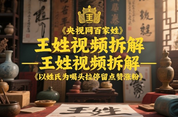 央视网深度剖析：王姓视频如何引爆流量，姓氏话题成涨粉利器